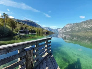 Bohinj meer in de Sloveense Alpen