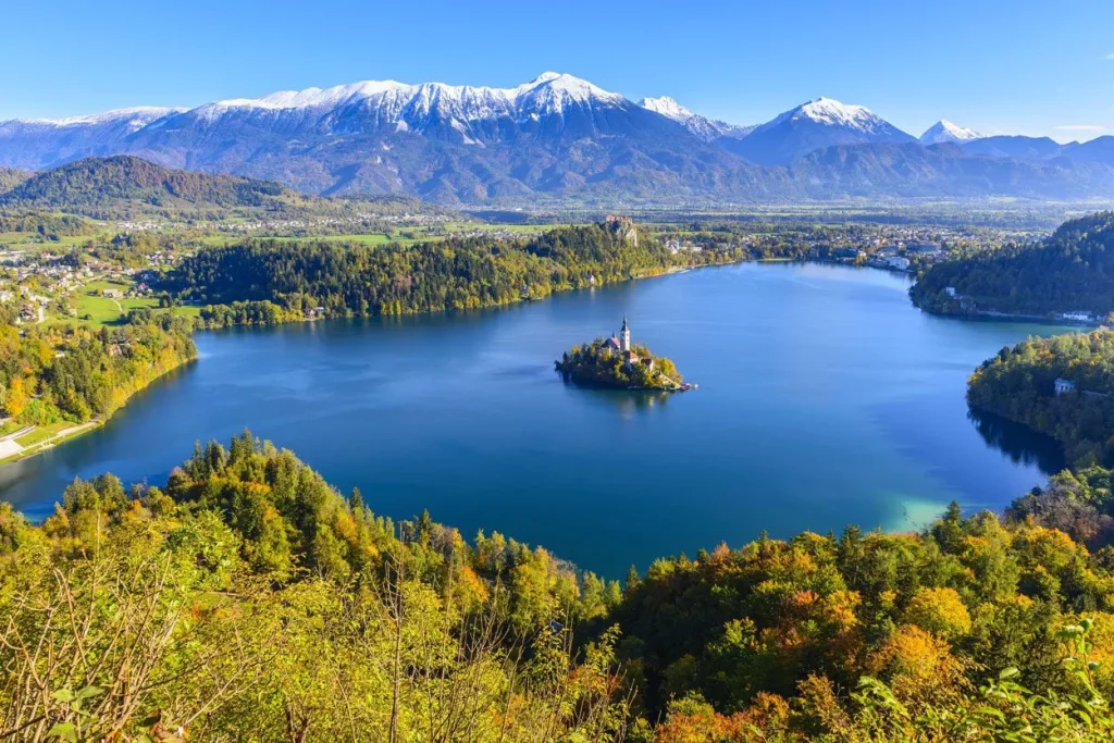 Panoramic view of Bled
