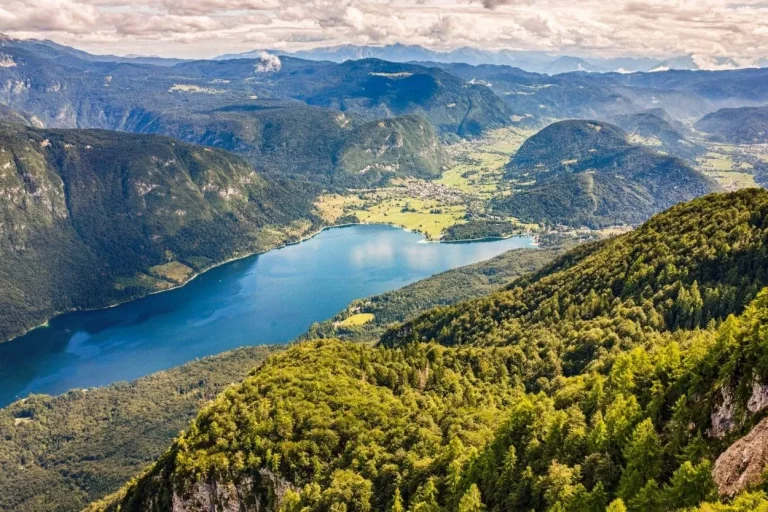 The view of Bohinj lake from Vogel