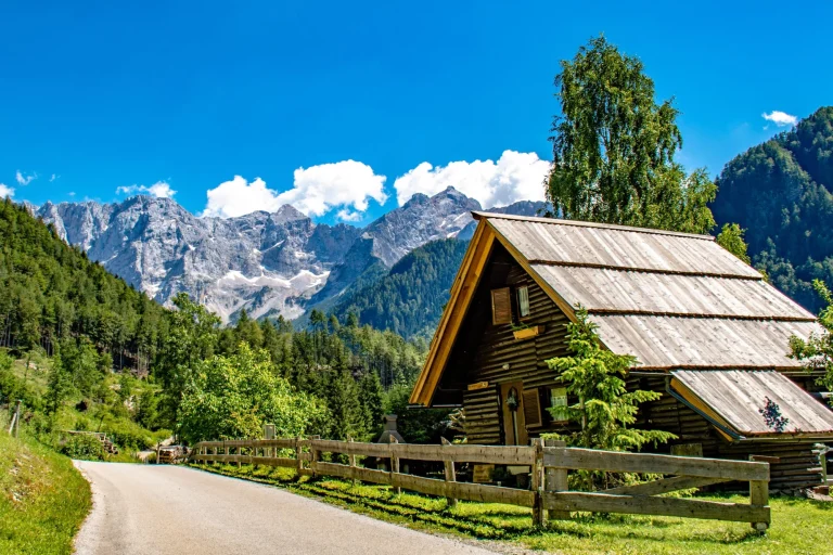 Alpenhuis, Zgornje Jezersko, regio Gorenjska, Slovenië